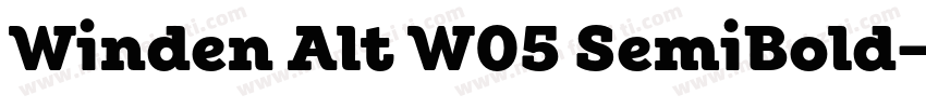 Winden Alt W05 SemiBold字体转换